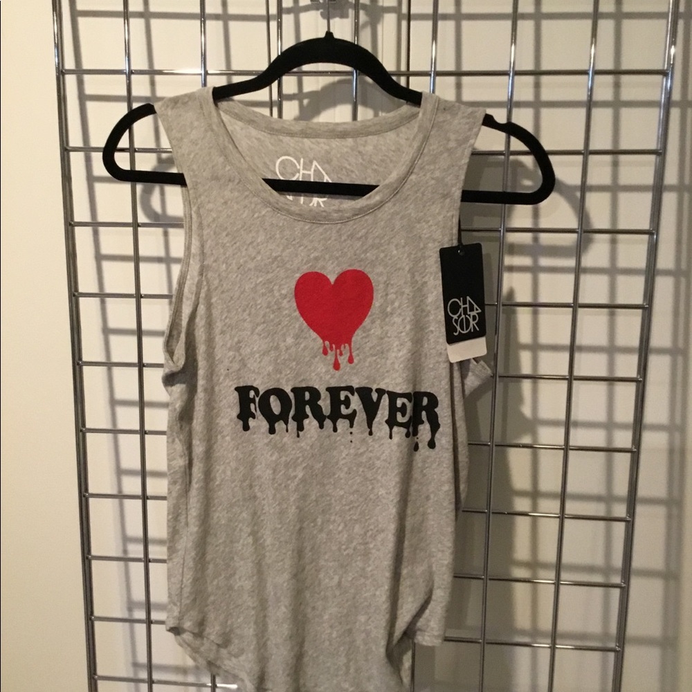 CHASER NEW “ LOVE FOREVER” MUSCLE TANK